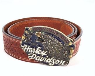 Lot 138
Harley Davidson Born To Be Wild Belt Buckle With Leather Belt