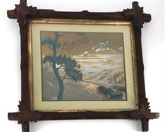 Lot 190
Antique 1920's "Overland" Automobile Framed Advertisement