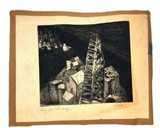 Lot 177
Graphite Sketch Signed "Looking From The 14th Bridge "