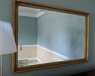 $30  gold framed mirror