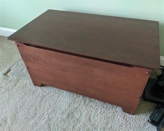 $30   Wood chest with open top lid