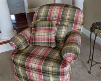 $40   Plaid comfy chair