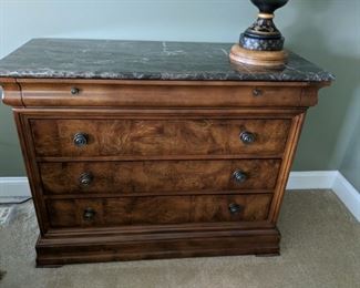 $90 Marble top 3 drawer chest 