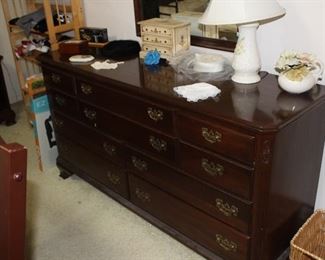 Ethan Allen dresser and mirror