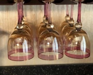 Set of 15 wine goblets