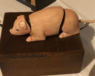 Vintage Pig Box