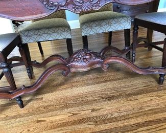 Regency country french dining room table