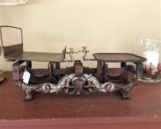 antique scales marked Poland
