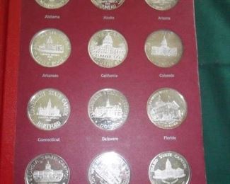 Another Picture of the States of The Union Series Silver Medals. This set was made in High Point NC 