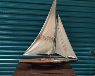 wood sail boat