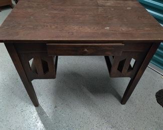 mission oak desk