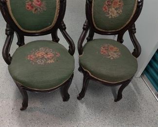 Victorian parlor chairs