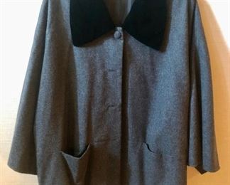 $50 - Laura Marolakos wool jacket with velvet collar. Size 8
