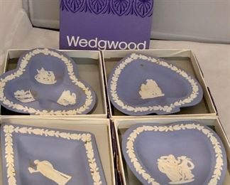 Wedgwood Jasperware Sweet Dishes - $40: In box; diamond, heart, club and spade; each approx 4.5” diameter
