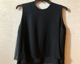 $30 - Paul Cormack silk two layer black shell. Estimated size XL