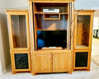 oak entertainment center