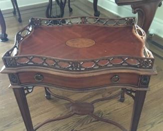 Maitland Smith occasional table with fine gallery