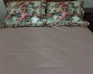 Full Size bed frame and mattress set