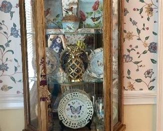 Curio cabinet with nice smalls