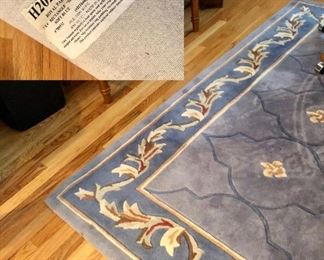 Blue rug, Royal Palace, 100% wool