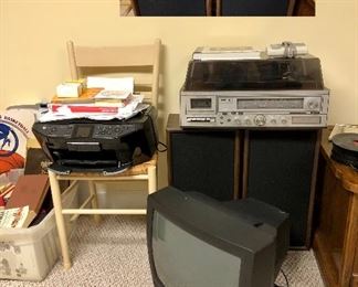 Sears Stereo system with turntable and 8 track, Epson Stylus printer RX595, Zenith TV