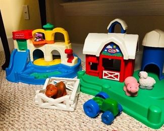 Little Tikes Build and Play Farm Set and Fisher Price toys 