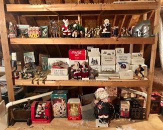Dept. 56 and vintage Christmas in the attic! 
