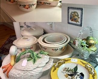 Vintage Swan soup tureen, Corelle Coordinates Stoneware ‘Abundance’...