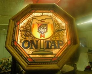 Old Style on Tap lighted beer sign