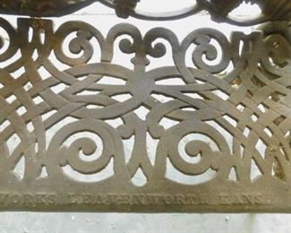 Wrought Iron Bench M Burns Pheonix Iron  Works Leavenworth Kansas