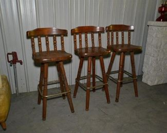 Oak bar stools
