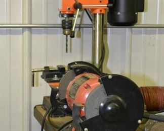 Drill press and Bench pro bench grinder