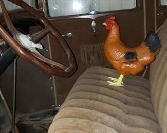 1929 Model A Sedan with Octagon steering wheel, has no keys but is in excellent condition and a must-see