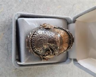 Solid sterling Eagle ring