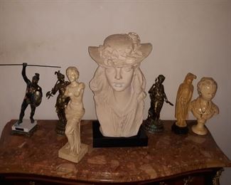 Various statuary
