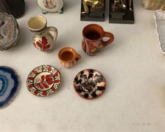 Folk art pottery