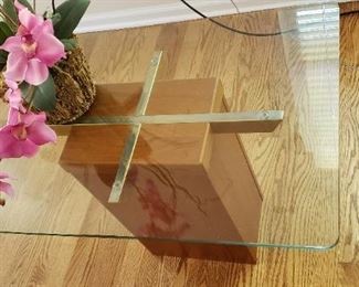 Viking Glass top end table (2 available)
