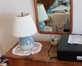 antique tiger oak dresser & mirror
