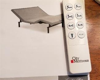 Double adjustable bed with wireless remote by Leggett & Platt, purchased from City Mattress