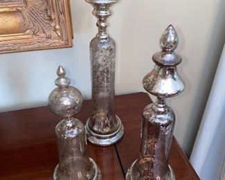 $40 MERCURY GLASS DECORATIONS