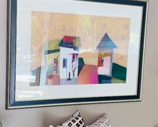 $100 DOWNE BURNS AUGMENTED HOUSES PRINT