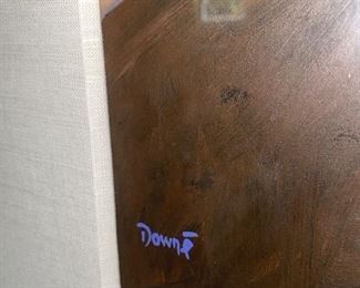 $100 DOWNE BURNS AUGMENTED HOUSES PRINT