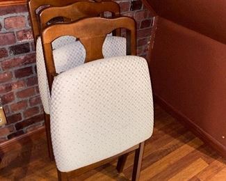 $20 EACH WOODEN FOLDING CHAIRS-6 AVAILABLE