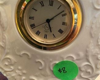 $8 SMALL LENOX CLOCK