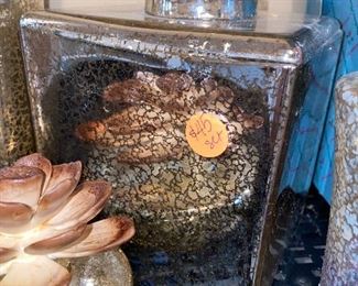 $45 MERCURY GLASS BATHROOM SET SET