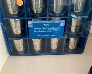 $12 MERCURY GLASS CANDLE HOLDERS