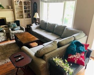 $525 FIRM JUST ADDED TO SALE - Modern Sectional Sofa
Left side 80” L x 37” D x 30” H
Right Side 90” L x 37” D x 30” H