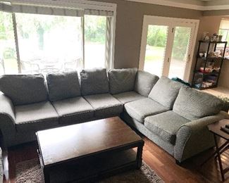 $525 FIRM JUST ADDED TO SALE - Modern Sectional Sofa
Left side 80” L x 37” D x 30” H
Right Side 90” L x 37” D x 30” H
