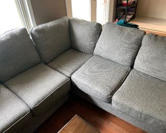 $525 FIRM JUST ADDED TO SALE - Modern Sectional Sofa
Left side 80” L x 37” D x 30” H
Right Side 90” L x 37” D x 30” H