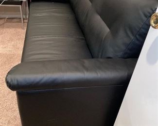 $180 BLACK FAUX LEATHER IKEA SOFA
80”L x 34”D x 34”